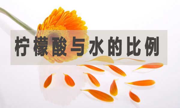 柠檬酸与水的比例是多少？如何调配？